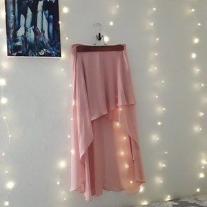 High-Waisted Pink Skirt